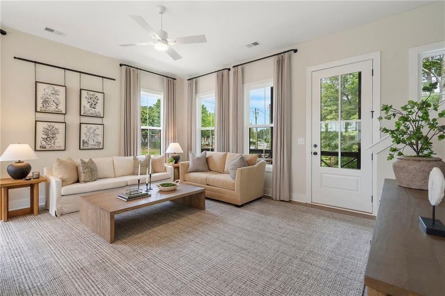 Furnished interior view inside a new home in , Alpharetta (Image 5).