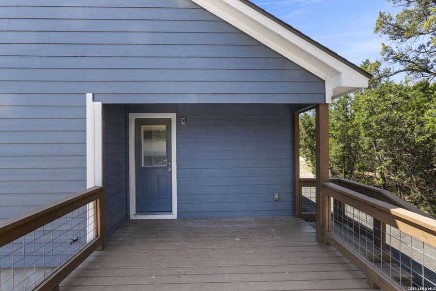 Exterior details and patio area of a home in , Bandera (Image 30).