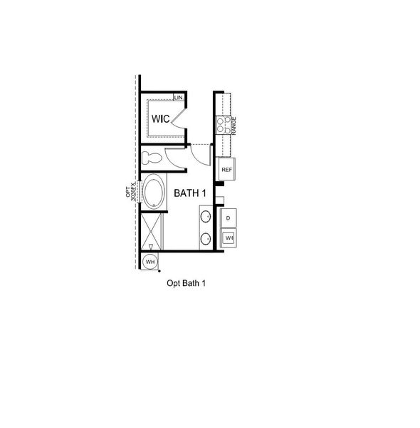 2D floor plan layout of this home in Treemont Commons, Wellford, SC (Image 5).