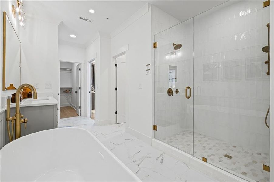 Furnished interior view inside a new home in , Suwanee (Image 10).