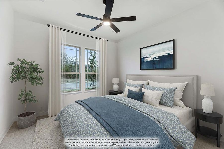 Furnished interior view inside a new home in The Oaks, Red Oak (Image 10).