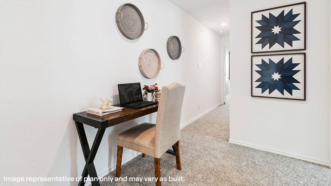 Representative furnished interior of a home built from the The Altaria by D.R. Horton in Blue Ridge Ranch, San Antonio (Image 18). Representative furnished interior of a home built from the The Altaria by D.R. Horton in Blue Ridge Ranch, San Antonio (Image 18).