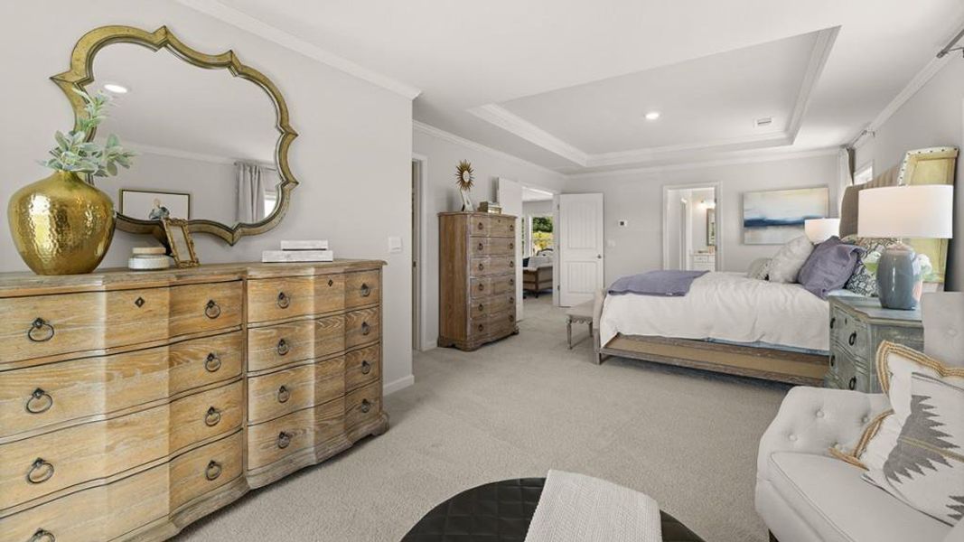 Furnished interior view inside a new home in Thalley Creek Estates, Cumming (Image 46).