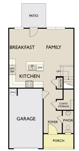 2D floor plan layout of this home in Towns at The Point, Rolesville, NC (Image 3). 2D floor plan layout of this home in Towns at The Point, Rolesville, NC (Image 3).