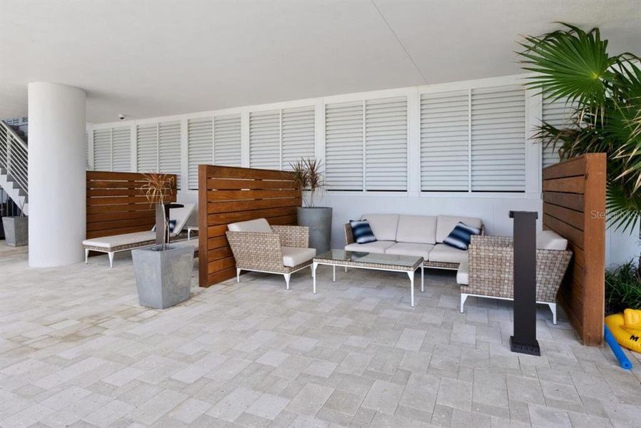 Exterior details and patio area of a home in , Sarasota (Image 25).