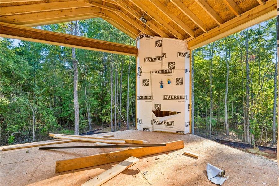 In-progress construction of a new home in , Hoschton, GA (Image 10).