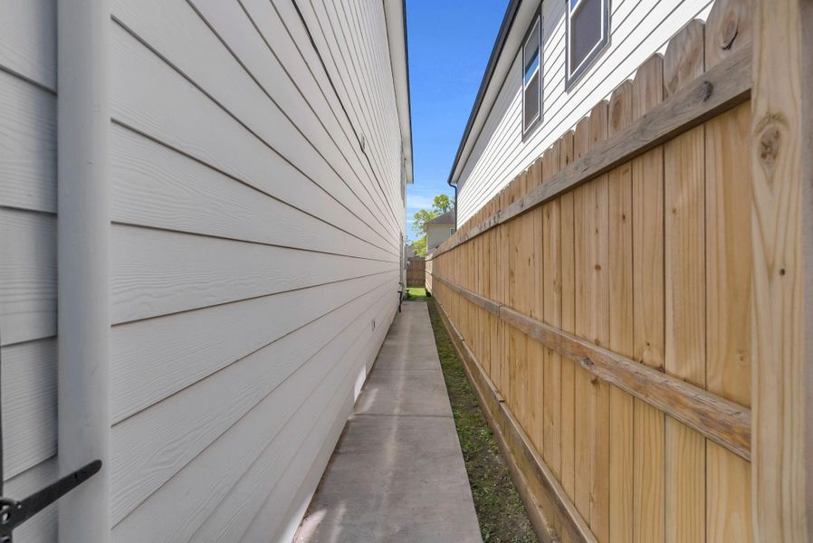 Exterior details and patio area of a home in , Houston (Image 4). Exterior details and patio area of a home in , Houston (Image 4).