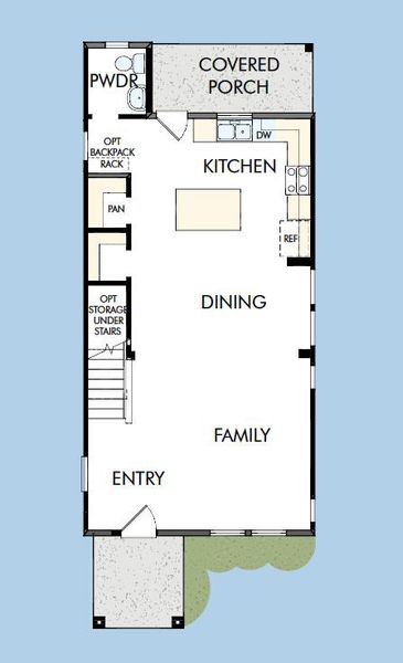 2D floor plan layout of this home in Nexton - Midtown - The Park Collection, Summerville, SC (Image 4).