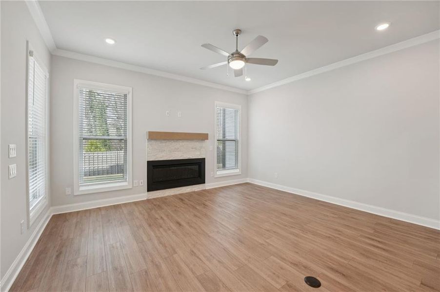 Spacious, unfurnished interior of a new home in Promenade at Sawnee Village, Cumming (Image 50).
