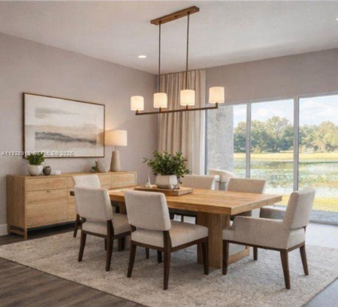 Furnished interior view inside a new home in , Sebring (Image 4).