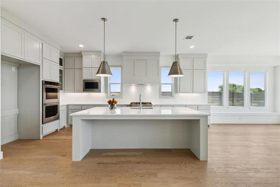 Furnished interior view inside a new home in Painted Tree 60' Series, McKinney (Image 8).