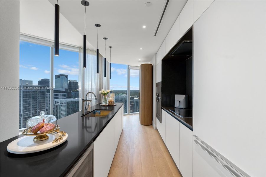 Furnished interior view inside a new home in Aston Martin Residences, Miami (Image 14).