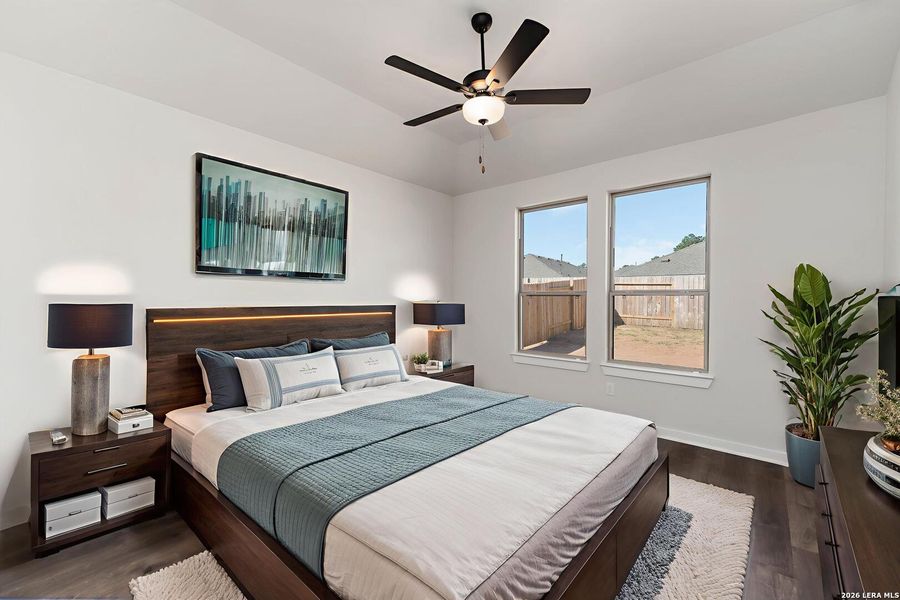 Furnished interior view inside a new home in Applewhite Meadows, San Antonio (Image 4). Furnished interior view inside a new home in Applewhite Meadows, San Antonio (Image 4).