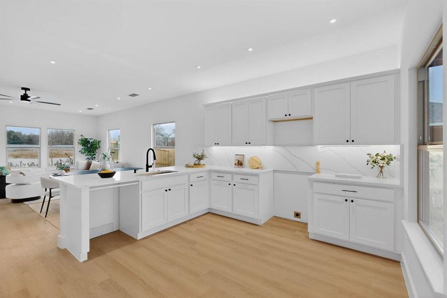 Furnished interior view inside a new home in , Dallas (Image 32).