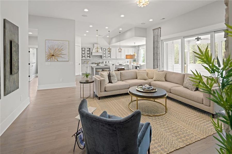 Furnished interior view inside a new home in Soleil Belmont Park, Canton (Image 38).