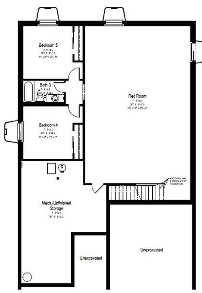 2D floor plan layout for the Aspen by View Homes in Country Club Reserve – Fort Collins, Fort Collins, CO (Image 4). 2D floor plan layout for the Aspen by View Homes in Country Club Reserve – Fort Collins, Fort Collins, CO (Image 4).