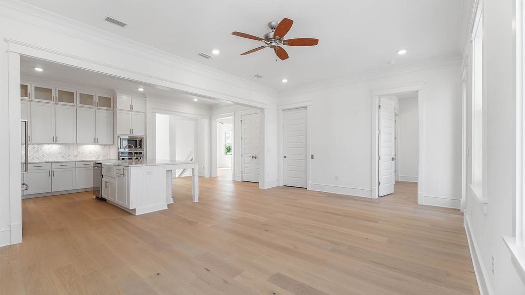 Representative unfurnished interior of a home built from the Cayman by D.R. Horton in Parkside, Santa Rosa Beach (Image 29).