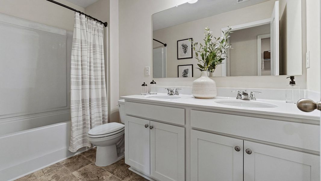 Representative furnished interior of a home built from the AISLE by D.R. Horton in Etowah Preserve, Dawsonville (Image 19). Representative furnished interior of a home built from the AISLE by D.R. Horton in Etowah Preserve, Dawsonville (Image 19).