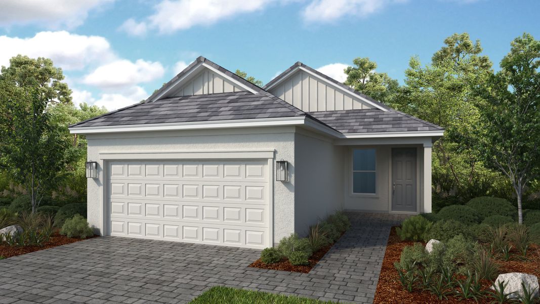 Representative exterior photo of a completed home built from the Alta by Taylor Morrison in Coasterra Community Group Page, Palmetto, FL (Image 3).