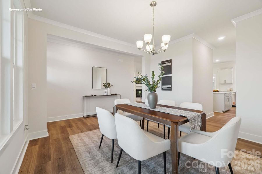 Furnished interior view inside a new home in Sanctuary at Southgate, Indian Trail (Image 6).