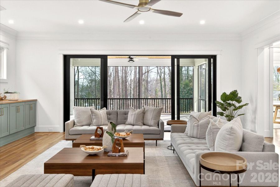 Furnished interior view inside a new home in , Charlotte (Image 18). Furnished interior view inside a new home in , Charlotte (Image 18).