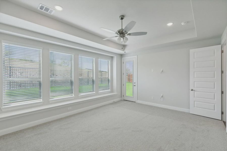 Representative unfurnished interior of a home built from the Farris by Chesmar Homes in Broken Oak, Georgetown (Image 6).