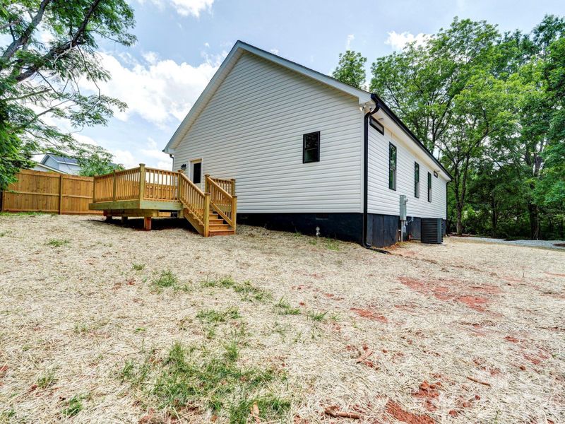 Exterior details and patio area of a home in , Mooresville (Image 20).