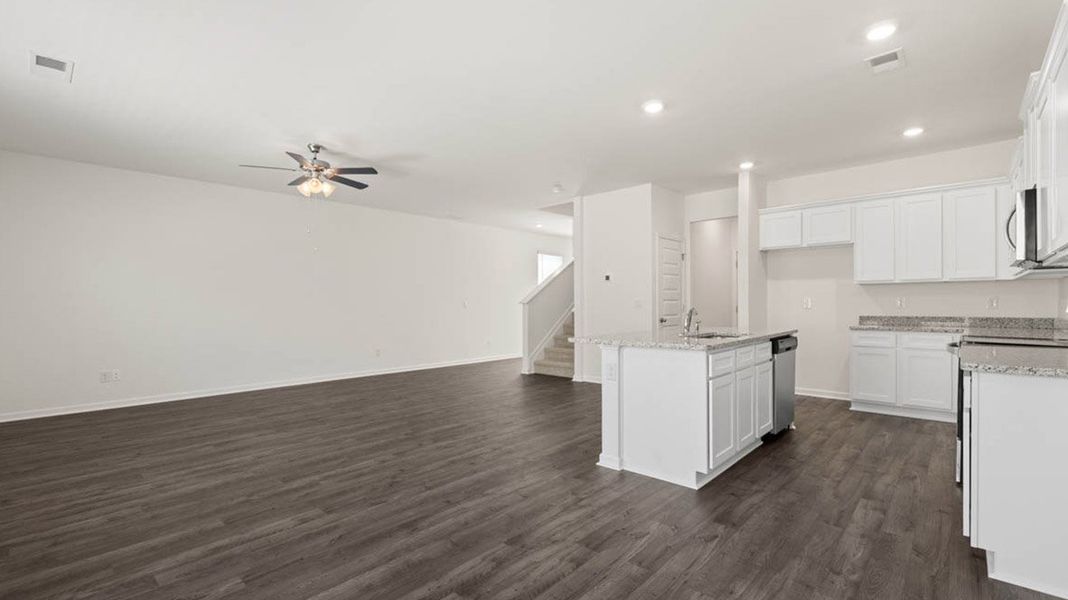 Representative unfurnished interior of a home built from the Saratoga by D.R. Horton in Poplar Preserve, Newnan (Image 11). Representative unfurnished interior of a home built from the Saratoga by D.R. Horton in Poplar Preserve, Newnan (Image 11).