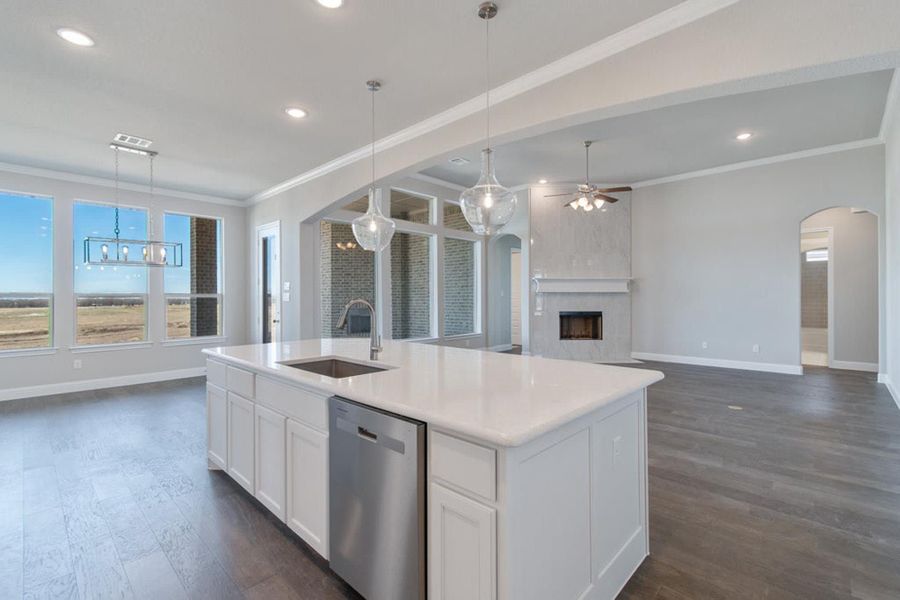 Kitchen | Concept 2915 at The Meadows in Gunter, TX by Landsea Homes