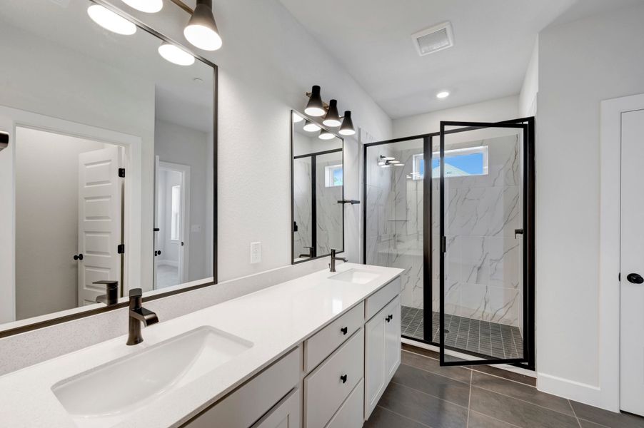 Furnished interior view inside a new home in The Twilight at Goodnight Ranch, Austin (Image 10).