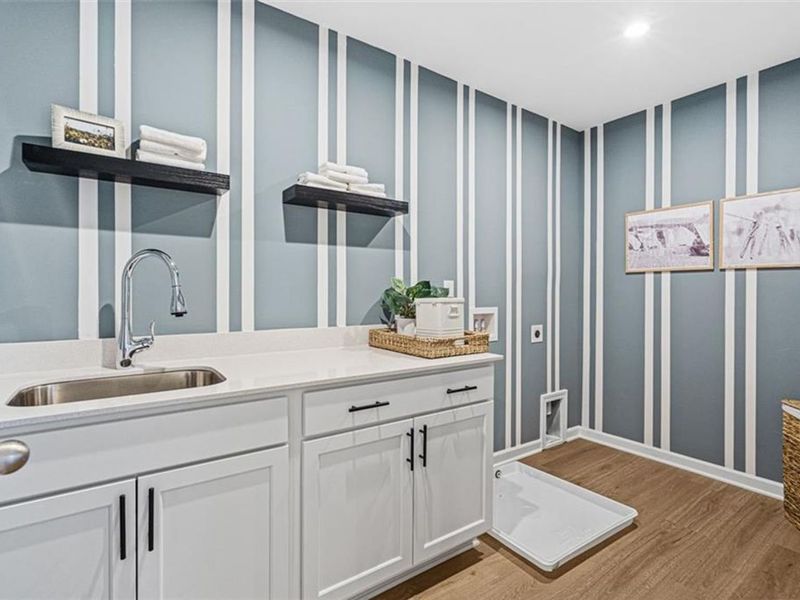 Furnished interior view inside a new home in Wehunt Meadows, Hoschton (Image 32).