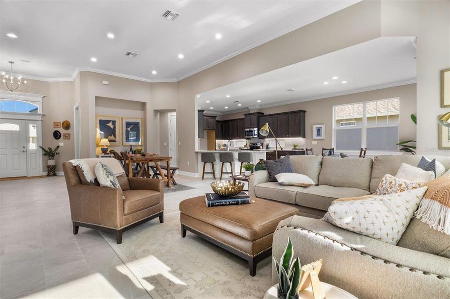 Furnished interior view inside a new home in Lake James, Lakeland (Image 35).