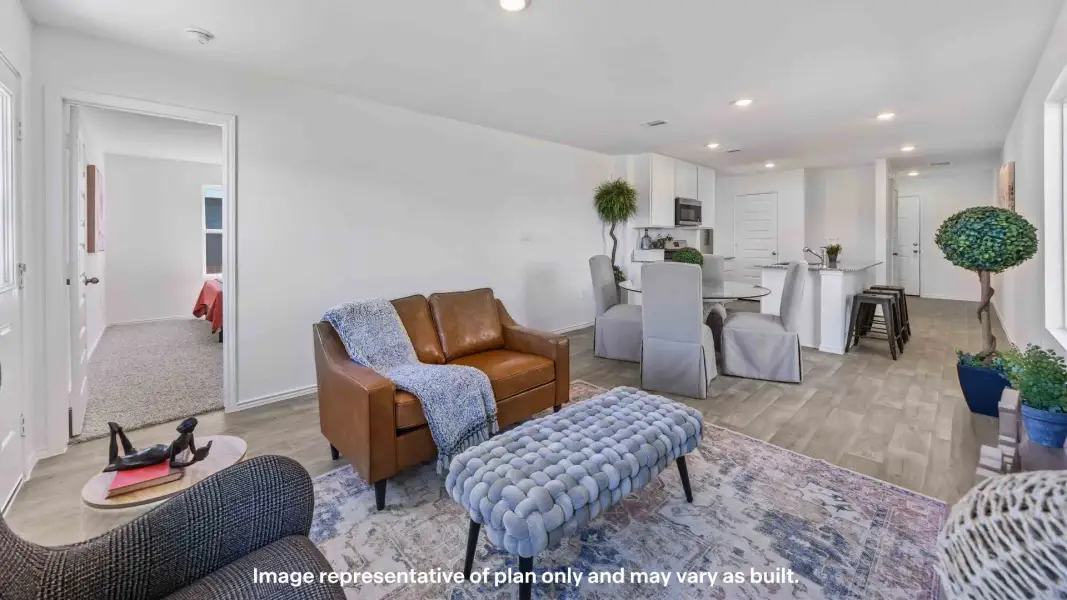 Representative furnished interior of a home built from the The Axis by D.R. Horton in Pari Estates, Lubbock (Image 9).