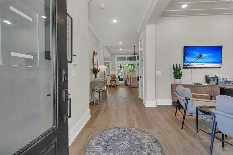 Furnished interior view inside a new home in Hidden Ponds Reserve, Awendaw (Image 26). Furnished interior view inside a new home in Hidden Ponds Reserve, Awendaw (Image 26).