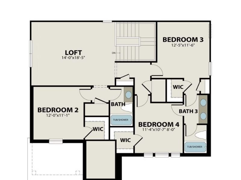 2D floor plan layout of this home in Mercer Meadows, Royse City, TX (Image 3). 2D floor plan layout of this home in Mercer Meadows, Royse City, TX (Image 3).