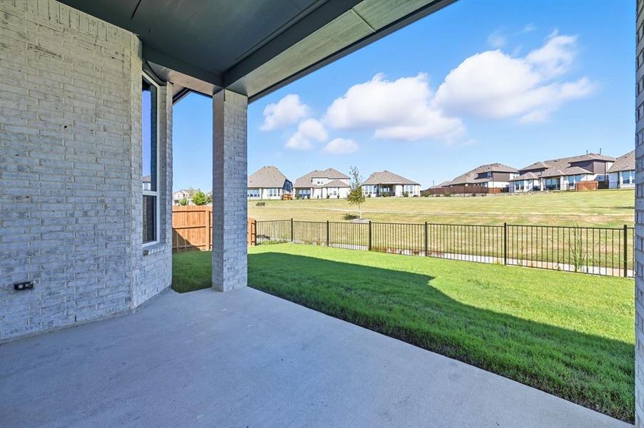 Exterior details and patio area of a home in Devonshire, Forney (Image 1). Exterior details and patio area of a home in Devonshire, Forney (Image 1).