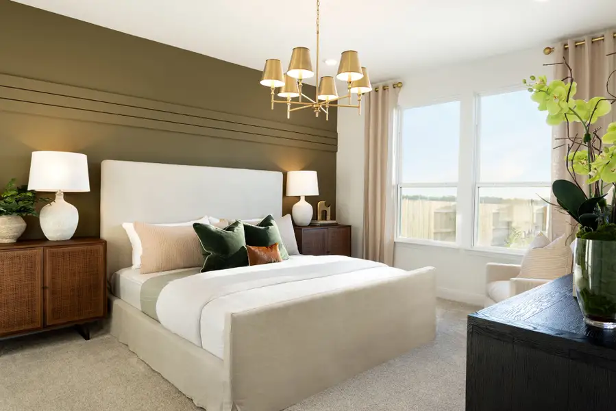 Furnished interior view inside a new home in Patterson Ranch, Georgetown (Image 12).