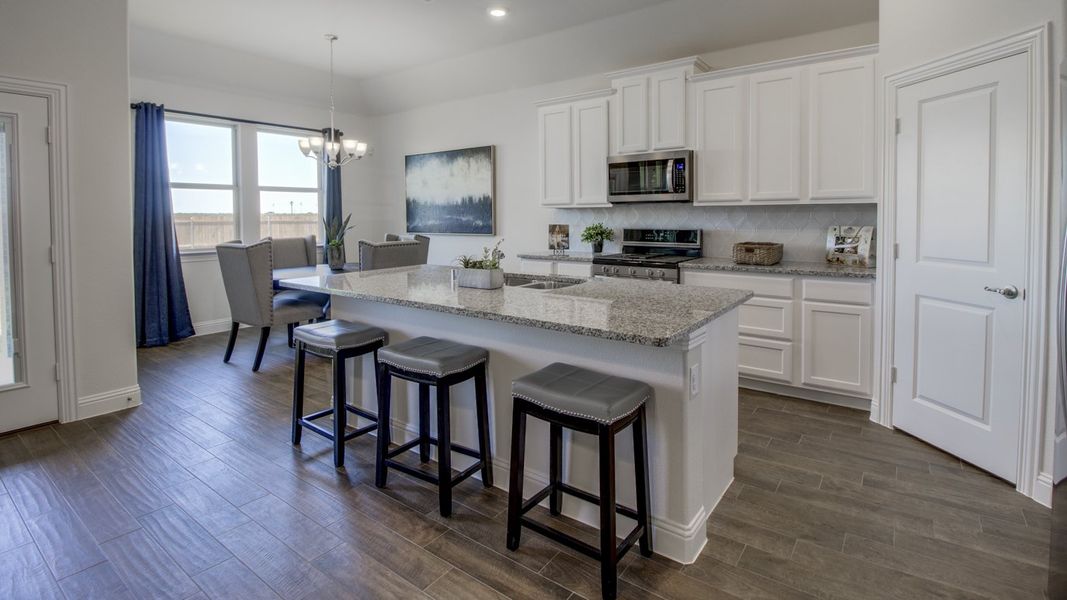 Furnished interior view inside a new home in Lakewood Trails, Forney (Image 4). Furnished interior view inside a new home in Lakewood Trails, Forney (Image 4).