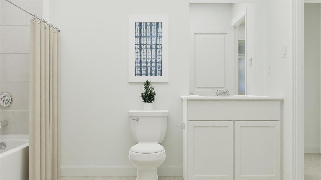 Furnished interior view inside a new home in Elm Creek: Coastline Collection, Elgin (Image 14).