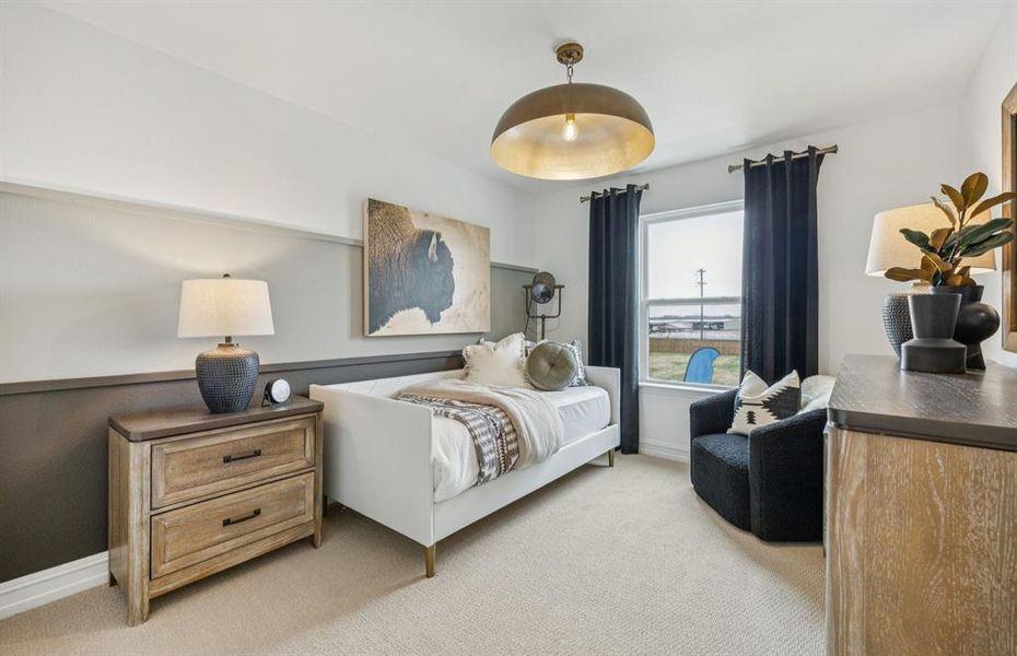 Secondary bedroom *model representation