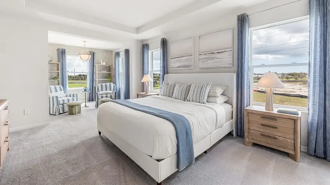 Furnished interior view inside a new home in Silverstone North, Palmetto (Image 12).
