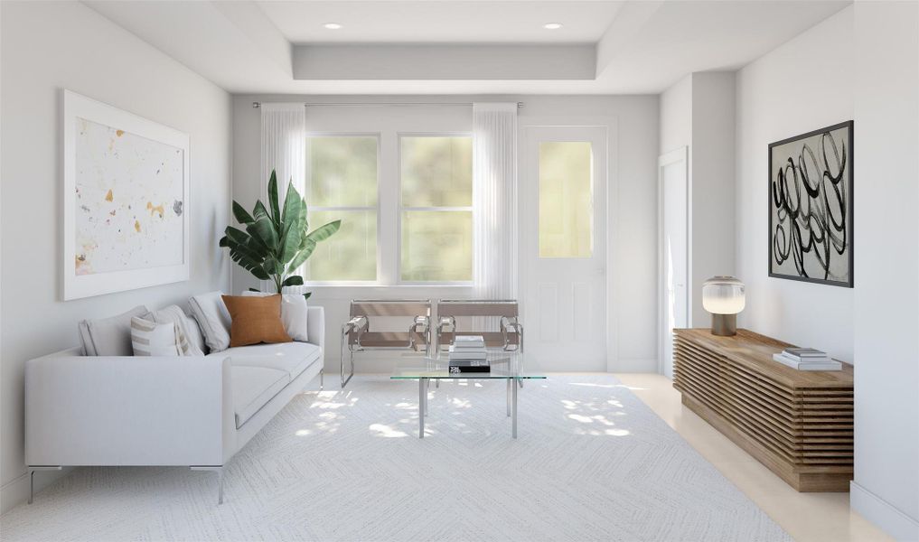 Cozy great room (*Artist rendering used for illustration purposes only.)