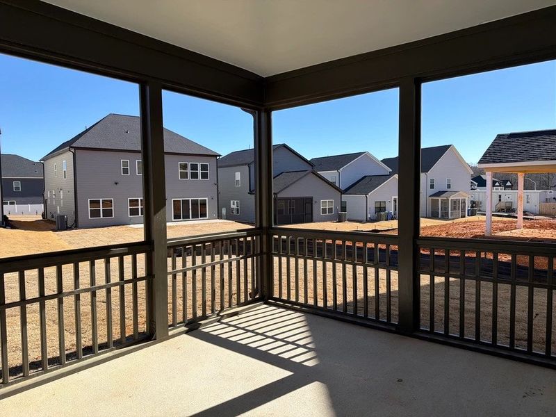 Screened-In Porch featuring the AW Collection® Sapphire - Color and comfort with outdoor flair.