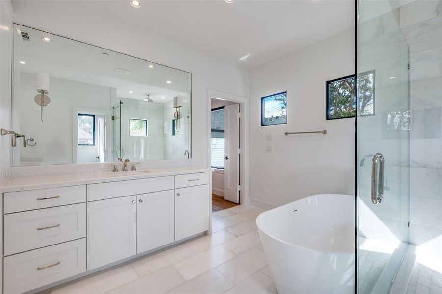 Primary Bath with Dual Vanities & Double Shower Primary Bath with Dual Vanities & Double Shower