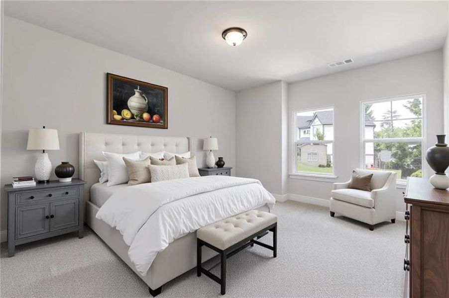 Furnished interior view inside a new home in Traditions of Braselton, Jefferson (Image 10).