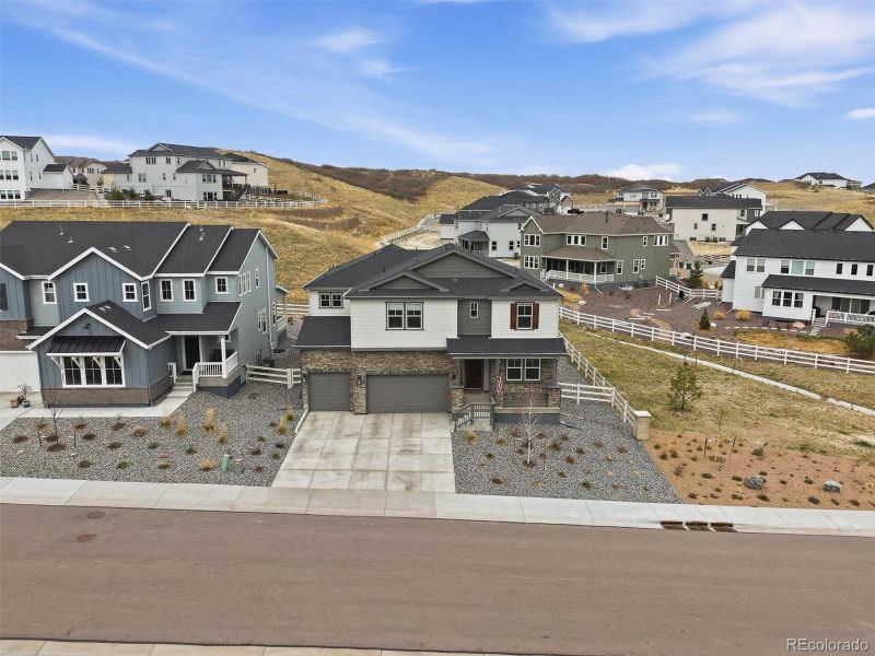 Front exterior of a new home in , Castle Rock, CO, highlighting curb appeal (Image 33).