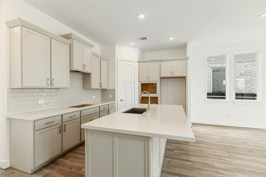 Furnished interior view inside a new home in Bridgeland Central, Cypress (Image 11).