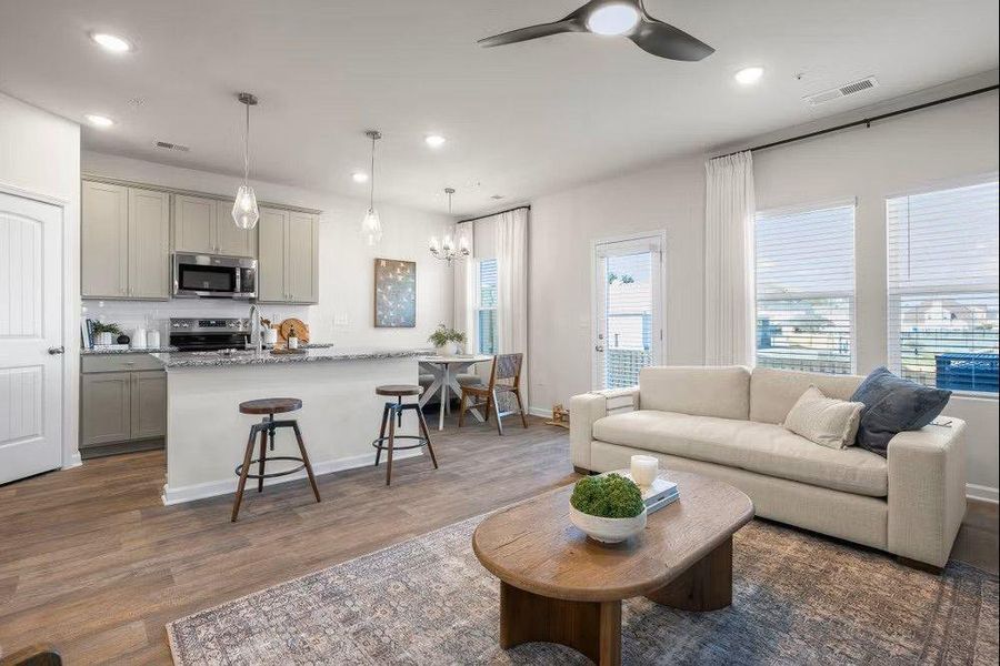 Furnished interior view inside a new home in Concord Oaks, Powder Springs (Image 7).
