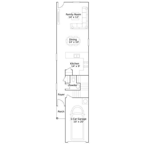 2D floor plan layout of this home in Sila, Huffman, TX (Image 2).