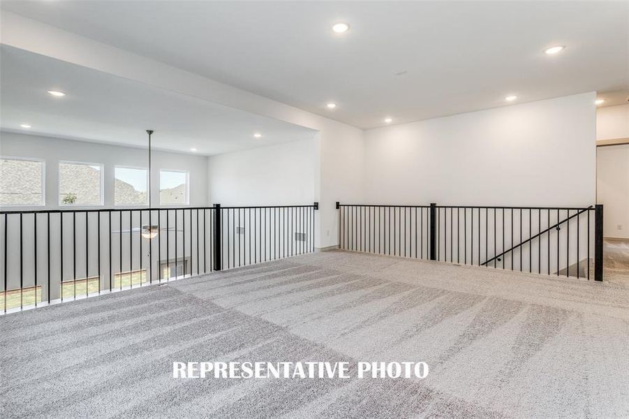 A game room large enough to entertain a crowd!  REPRESENTATIVE PHOTO